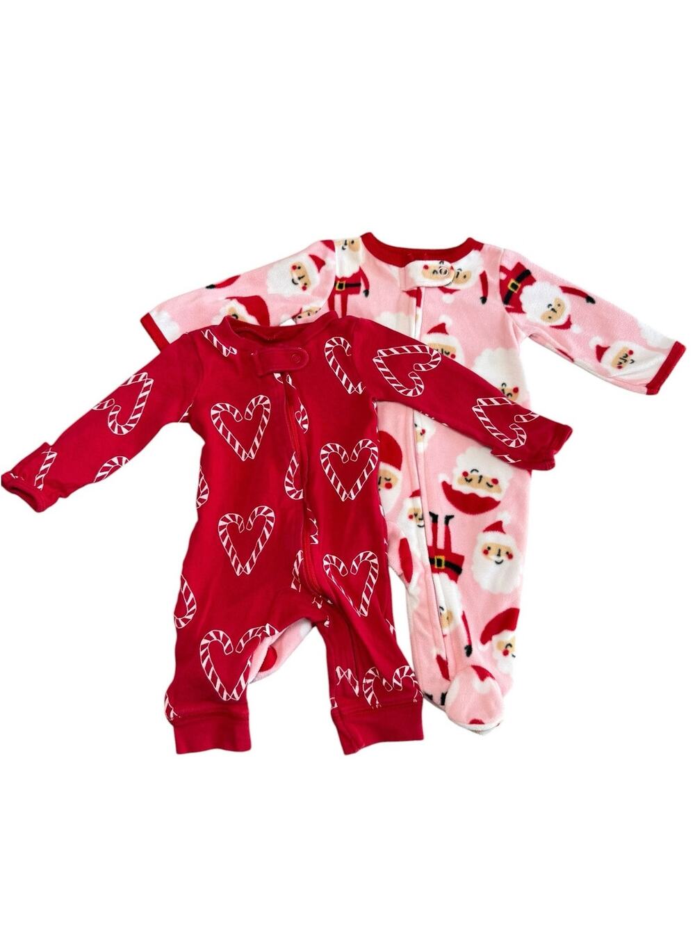 Carters Sleepwear Pajamas Bundle Christmas Baby Girl Size Newborn